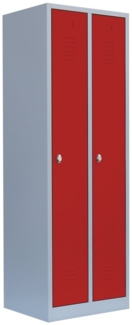 Steelboxx Spind Spind, Garderobenschrank, Stahlschrank, Metallschrank, Kleiderspind (1-St) Komplett verschweißt und montiert