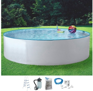 KONIFERA Rundpool KENO (Set, 5-tlg), inkl. hochwertigem Zubehör, Tiefe 110 cm, in versch. Größen