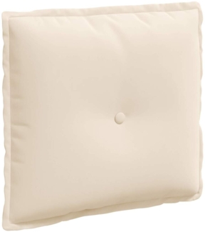 vidaXL Rückenkissen Beige 50 x 45 cm Mikrofaserstoff 42014649