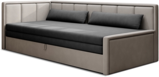 Eltap Fulgeo Sofa (Poco 4, Poco 3) Seite links, Grau, 82 x 77 x 214 cm