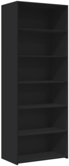 vidaXL Highboard Schwarz 70x41x185 cm Holzwerkstoff 3281688