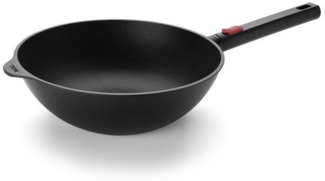 Woll Eco Logic Induktion Guss-Wok Ø 28 cm 10 cm hoch abnehmbarer Stiel