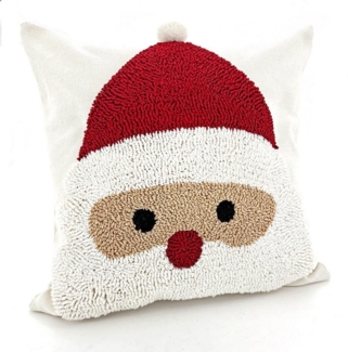 heimtexland Dekokissen natürliche Weihnachtsdeko Kissenhülle Zierkissen, hochwertiges Deko Kissen Weihnachten I aufwendig bestickt