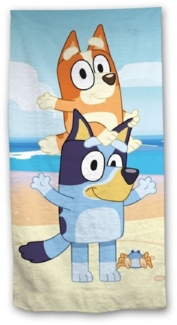 Bluey Kinder Strandtuch – Weiches & schnelltrocknendes Badehandtuch 70x140 cm