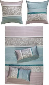 REDBEST Bettwäsche Bettwäsche, Mako-Satin, Satin Streifen