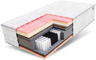 Taschenfederkernmatratze CALYPSO 90x200, 140x200, 180x200 cm & weitere Größen, FDM, 32 cm hoch, (komfortable Matratze, Allergiker geeignet), Wendematratze mit zwei unterschiedlich festen Liegeseiten