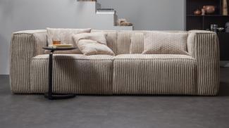 Sofa Bean 3,5-Sitzer - Ribcord Travertin