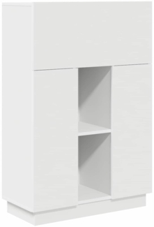 vidaXL Schreibtisch mit Tür Weiß 71.5 x 31.5 x 106.5 cm Holzwerkstoff 869482