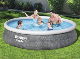 Bestway Fast Set Pool-Set mit Pumpe Aufblasbar 396x84 cm 3202552