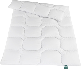 f.a.n. Kansas – Steppbett aus 100% Microfaser, kochfest und trocknergeeignet, auch für Allergiker, Ausführung: Duo-Steppbett, Größe: 200 x 220 cm