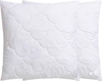 my home Microfaserkissen Mondschein, Kopfkissen & Dekokissen mehrere Größen, 40x80cm, 80x80cm, Füllung: Faserbällchen aus Polyester, Bezug: Microfaser, Rückenschläfer, Seitenschläfer, Spar-Set, 2-tlg, Kissen im Spar-Set, allergiker geeignet (für Hausst...