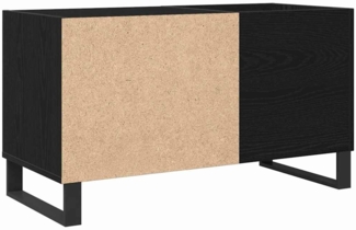 vidaXL Schallplattenschrank Schwarz Eichen-Optik 85 x 38 x 48 cm 862898