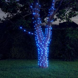 vidaXL Solar-Lichterkette, 2 Stk., 2x200 LED, Blau