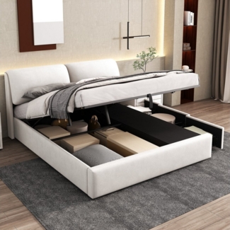 STILVORA Polsterbett 180×200 Bettgestell mit Bettkasten,Jugendbett Doppelbett mit Schublade (180*200cm), mit 3 Schubladen,Bettkasten zur Aufbewahrung
