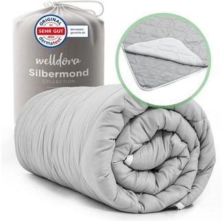 Welldora 4-Jahreszeitenbett, Allergiker Bettdecke Fachärztlich getestet mit Druckknöpfen