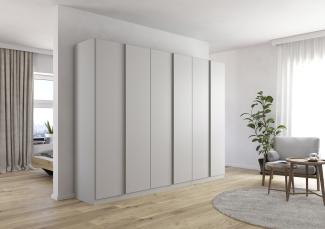 Drehtürenschrank >Monostar< in seidengrau aus Holzwerkstoff - 271x210x54 (BxHxT)