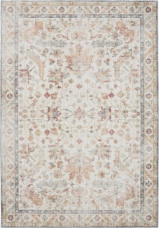 Interiyou Teppich Gent, Rechteckig, Höhe: 5 mm, Vintage Kurzflor für Wohnzimmer, Schlafzimmer, waschbar, pflegeleicht