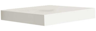 Wandregal Sheffield 23 / Shelvy 23 , Holzwerkstoff , Weiß , 24 x 4 x 24 cm