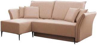 Ecksofa Mokoli (Farbe: Terra 10, Füße: Schwarz)