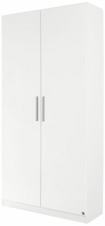 rauch Garderobenschrank Garderobe Drehtürenschrank Kleiderschrank Schrank Schuhschrank MINOSA Breite 91 cm, ausziehbare Kleiderstange 6 Schuhablagen MADE IN GERMANY