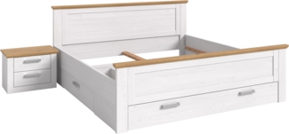 Bettanlage (B/H/T: 245 x 90 x 209 cm) in Sibiu Lärche Nachbildung