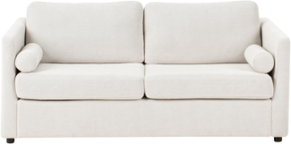 Schlafsofa INKOO Stoff Cremeweiß