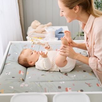 Rotho Wickelauflage ca. 85x72 cm Folie Farmtiere