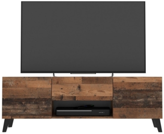 FMD Möbel TV-Board in Old Style dunkel - 140x46,5x34,5cm (BxHxT)