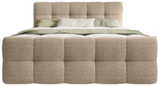 Luxusbetten24 Boxspringbett Cozy Bouclé, ohne Topper
