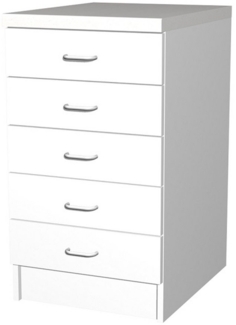 Flex-Well Schubkasten-Unterbau Schubkastenschrank 50 cm breit - Weiß – Rapido