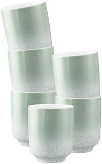 Seltmann Weiden Sento Home Kaffeebecher ohne Henkel 400 ml 6er Set - Aura mint
