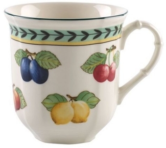 Becher mit Henkel French Garden Fleurence Villeroy und Boch Becher - Mikrowelle geeignet, Spülmaschinenfest