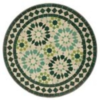Mosaik-Beistelltisch Ø45cm Ankabut Türkis