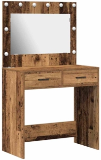 vidaXL Schminktisch Altholz 78,5 x 41 x 135 cm Holzwerkstoff 865035