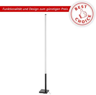 Eglo 75654 BEST CHOICE Stehleuchte PICACHA 1 13,5W 1300lm schwarz L:2cm B:2cm H:150cm mit Fußtrittschalter dimmbar 2700-6500K