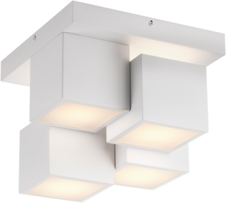 JUST LIGHT Deckenleuchte TETRIS, Ein-/Ausschalter, LED fest integriert, Warmweiß, LED