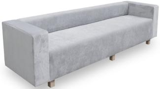 Casa Padrino Luxus Wohnzimmer Samt Sofa 260 x 75 x H. 70 cm - Verschiedene Farben - Wohnzimmermöbel