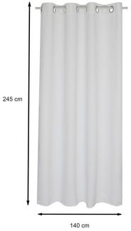 Haus und Deko Verdunkelungsvorhang Verdunkelungsvorhang Ösen Vorhang blickdicht Gardine abdunkelnd verdun (1 St), Ösen, verdunkelnd, Polyester