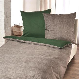 TRAUMSCHLAF Bettwäsche Texture, Mako Satin, 3 teilig, Mako-Satin mit sehr feiner Struktur