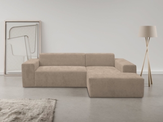 WERK2 Ecksofa Zeus-L modern und zeitlos, Breite 253cm, bequemes Sofa, Curvy Trend Ecksofa mit urbaner Optik