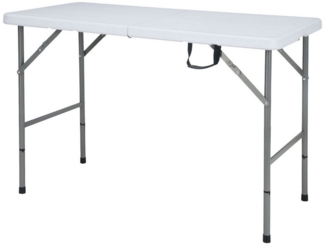 Floordirekt Klapptisch Fukui, Wetterfest, Stabil und Mobil, 60 cm (Tiefe) x 120 cm (Breite) x 75 cm (Höhe)