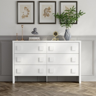 FUFU&GAGA Kommode Weiß, MDF, 140*40*100cm