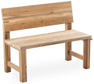 Niehoff Garden Bank kurz UNIT Teak massiv recycelt Werkbankgestell Teak massiv 107x52x86cm