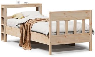 Einzelbetten, Betten für Erwachsene, Massivholzbett ohne Matratze 90x200 Kiefernholz de3473