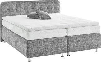 Westfalia Schlafkomfort Boxspringbett Sapporo, Inkl. Zierkissen, wählbar in H2, H3 & H4