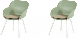 Hartman Le Soleil Element Dining Stuhl grün inkl. SEAQUAL Sitzkissen taupe