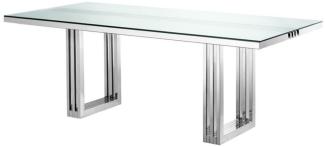 Casa Padrino Luxus Esstisch 210 x 96 x H. 76 cm - Designer Esszimmermöbel