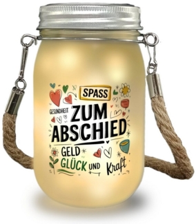 speecheese Dekolicht Wünsche Zum Abschied Solarlicht für Kollegen und Freunde