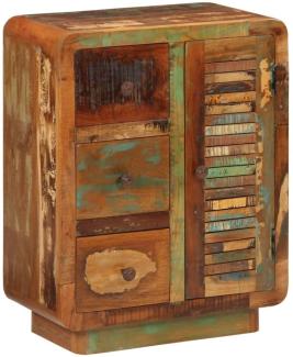 vidaXL Sideboard mit 3 Schubladen 55x30x70 cm Altholz Massiv 352026