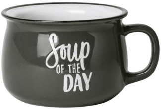 GUSTA 2171700 Suppentasse Soup of the day, Steinzeug, 500 ml, grau
